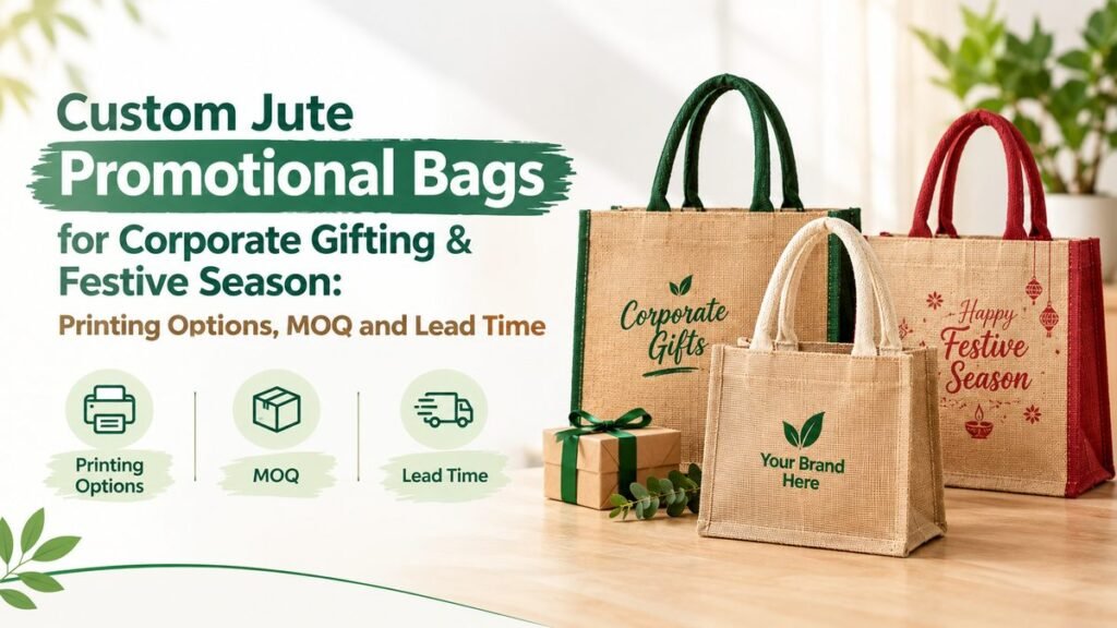 custom jute promotional bags